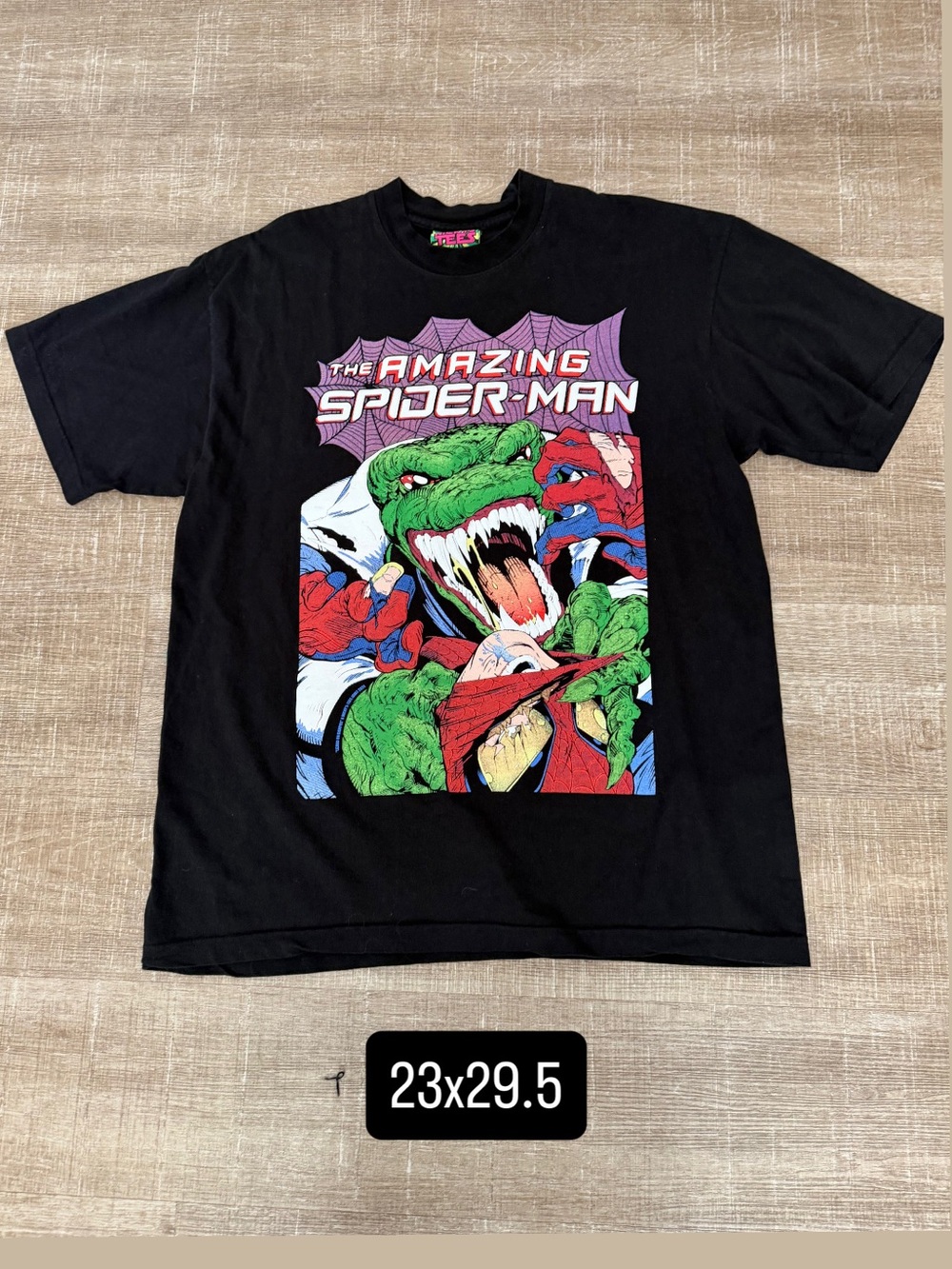 Nickystees lizard The Amazing Spider-Man black men’s large